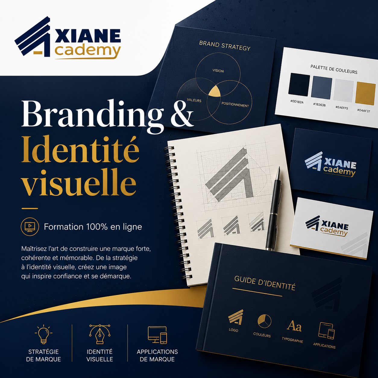 Visuel de la formation Branding & identité visuelle débutant
