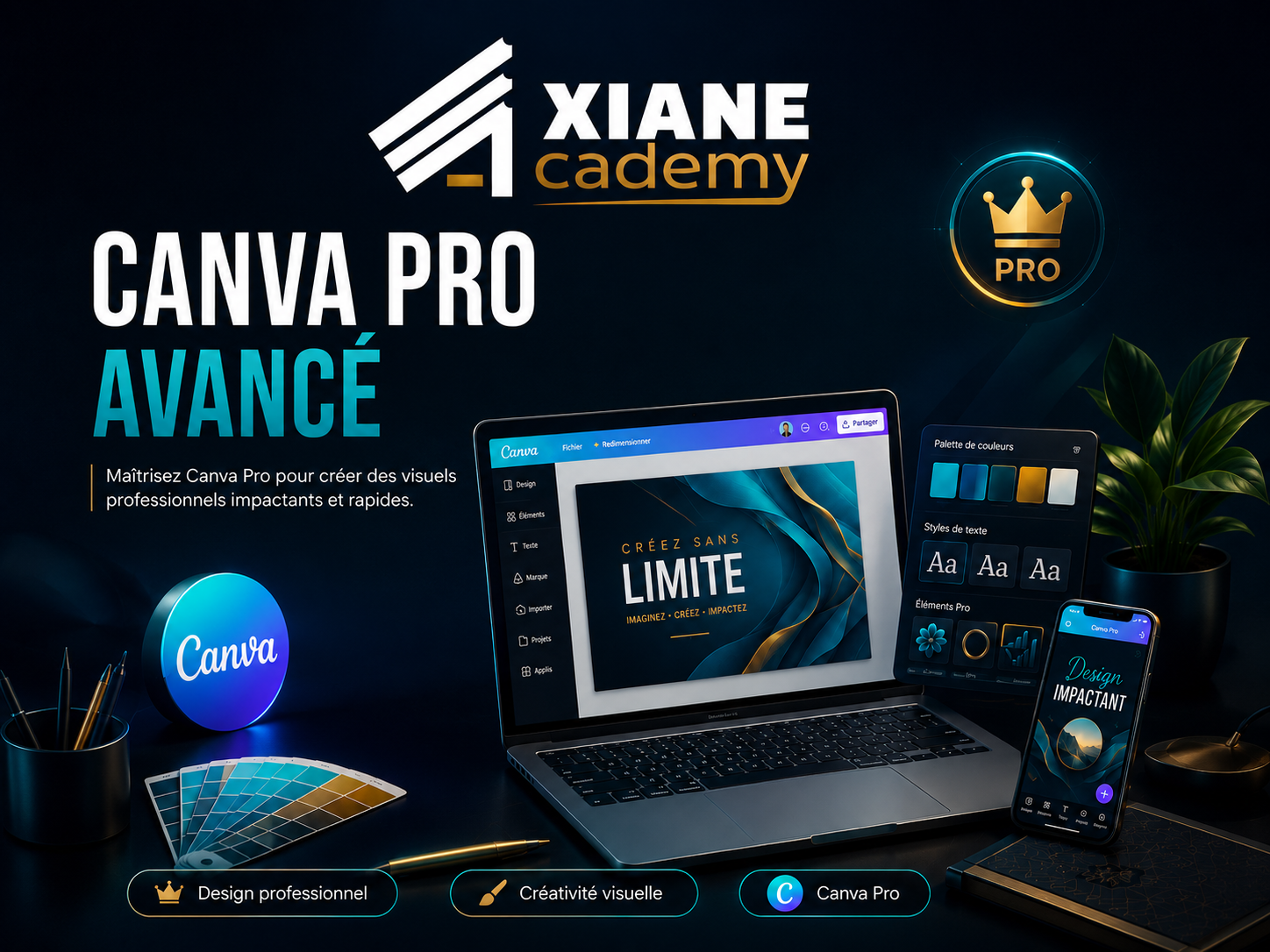 Visuel de la formation Canva Pro création avancée