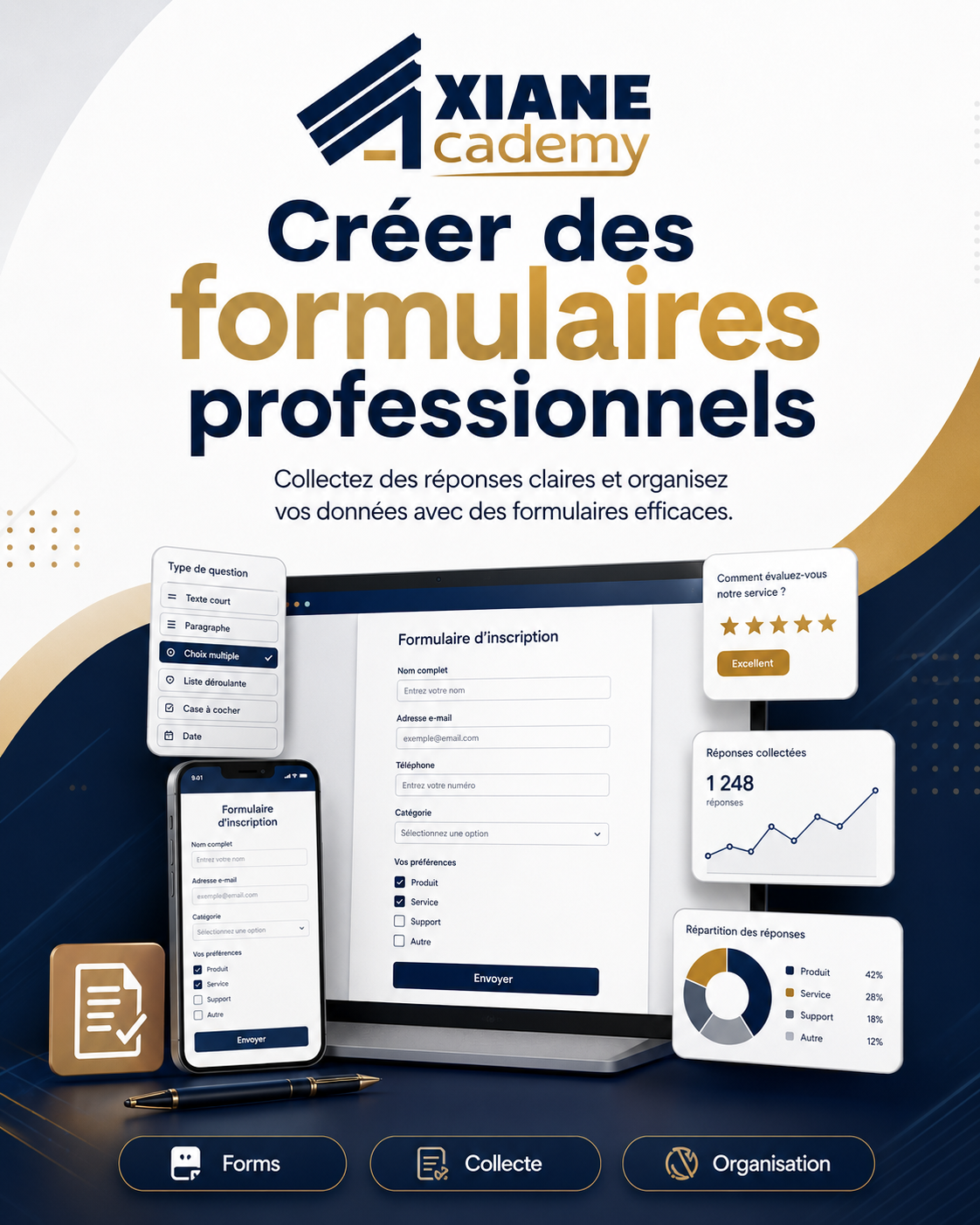 Visuel de la formation Créer des formulaires professionnels