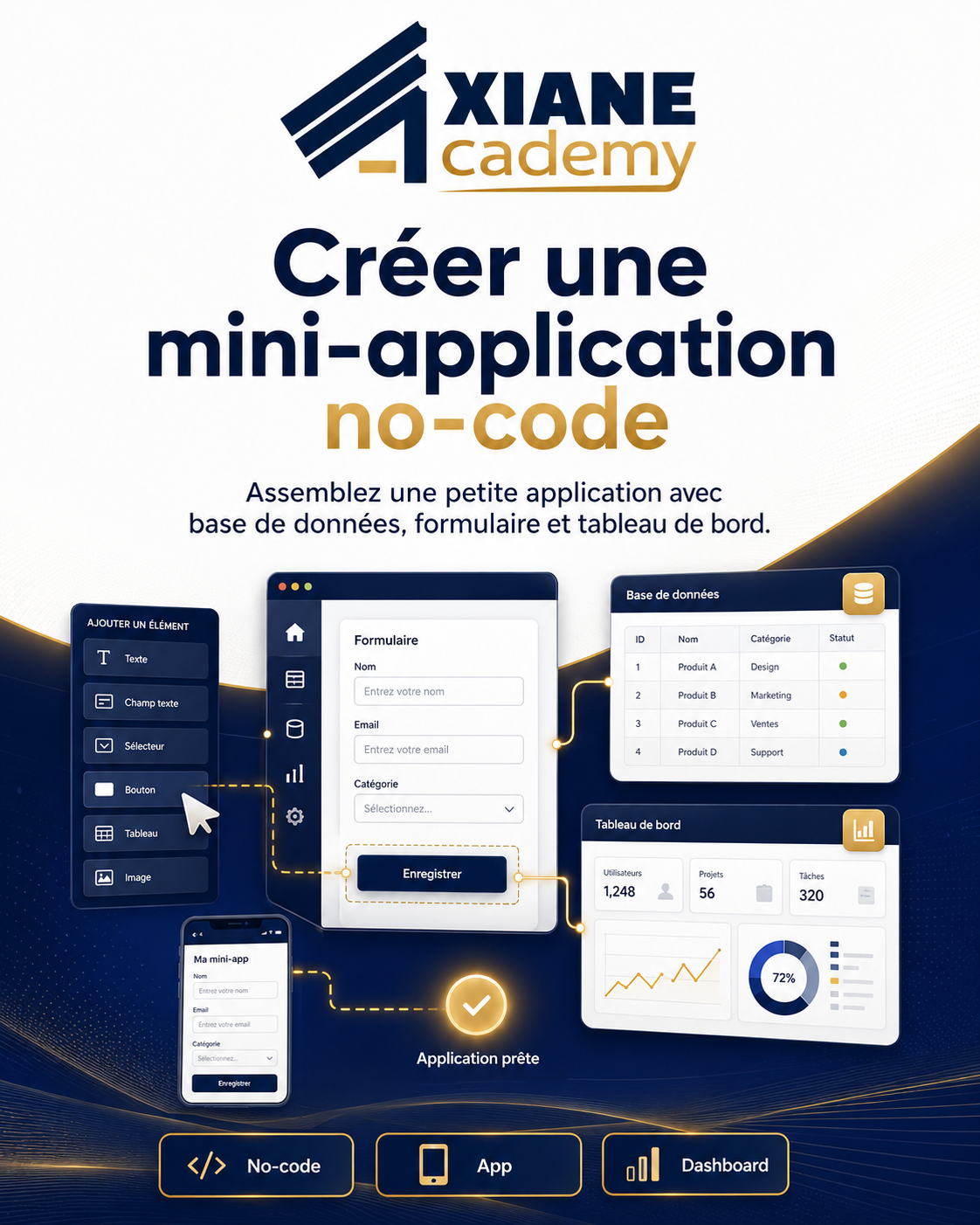 Visuel de la formation Créer une mini-application no-code