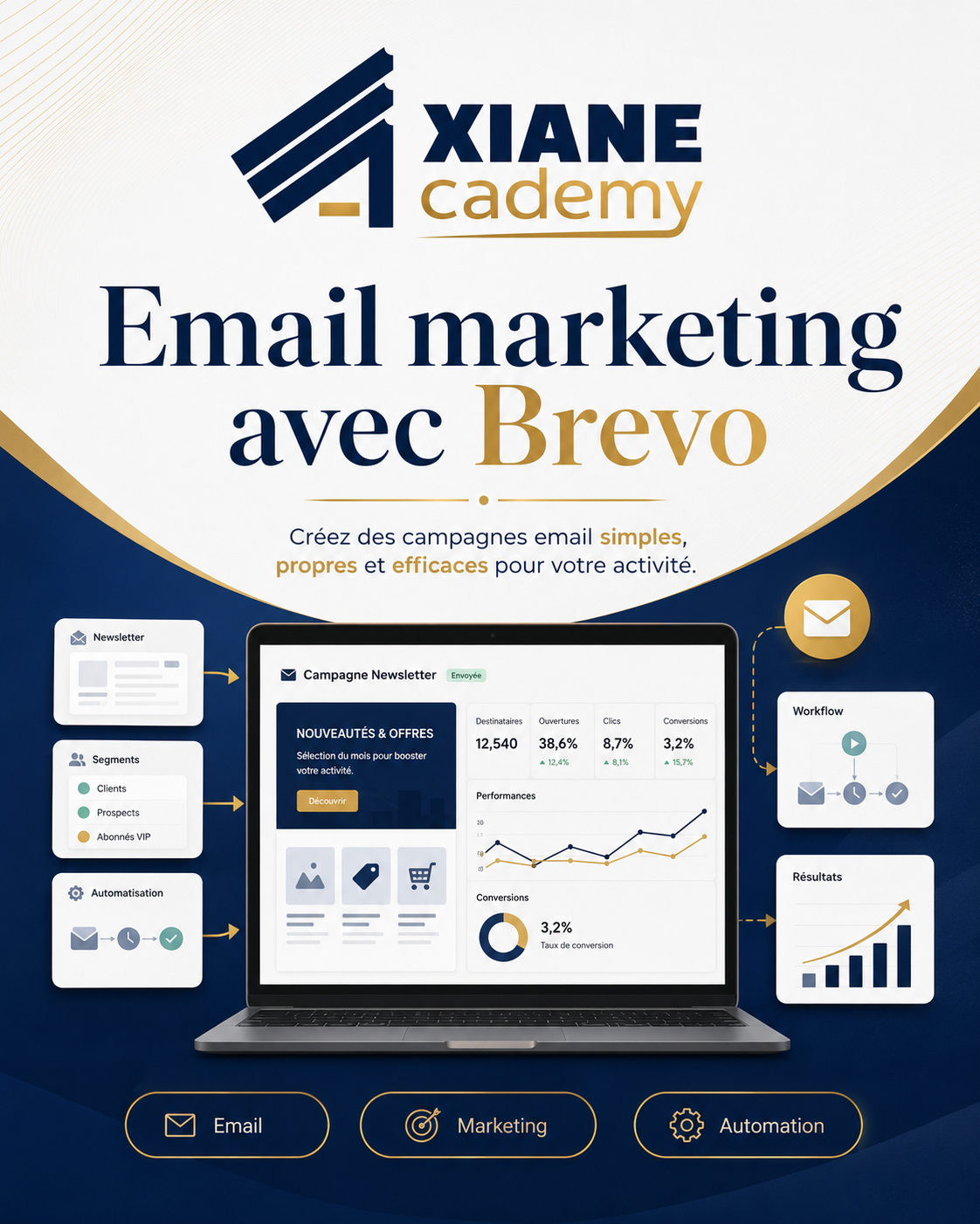 Visuel de la formation Email marketing avec Brevo
