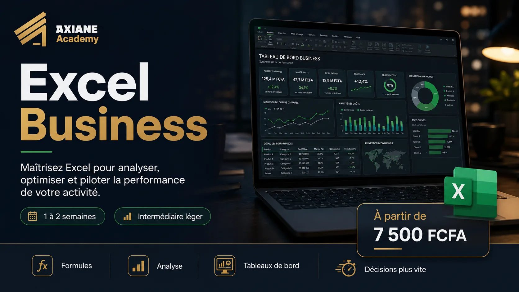 Visuel de la formation Excel Business