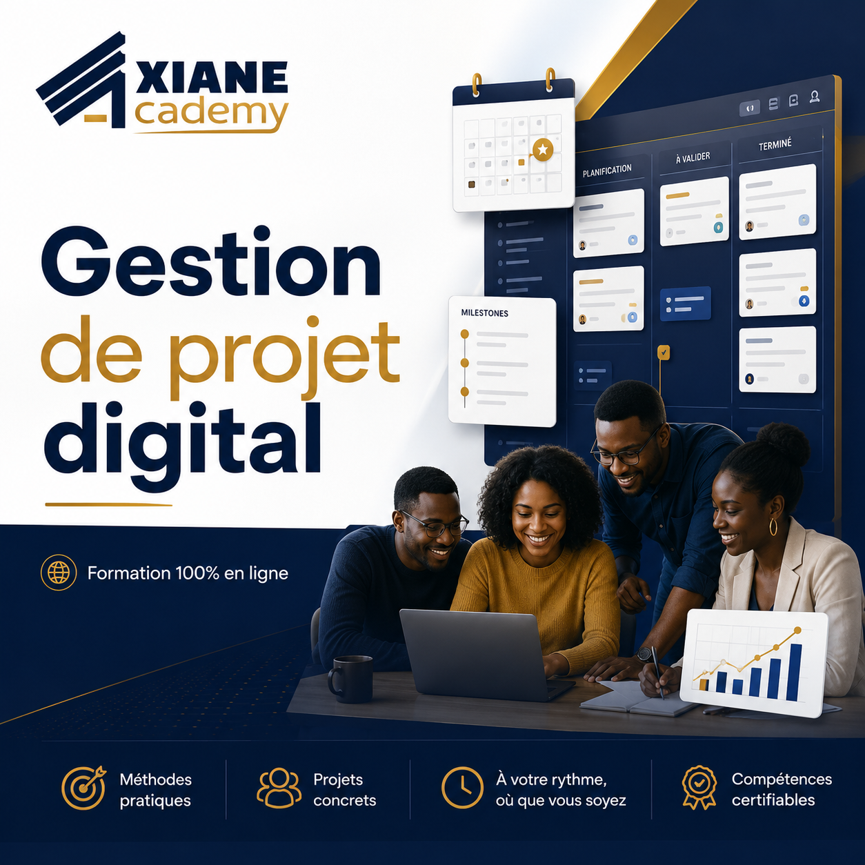 Visuel de la formation Gestion de projet digital