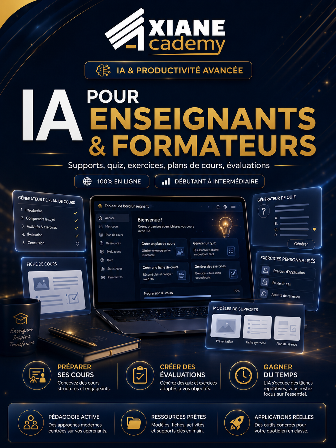 Visuel de la formation IA pour enseignants & formateurs