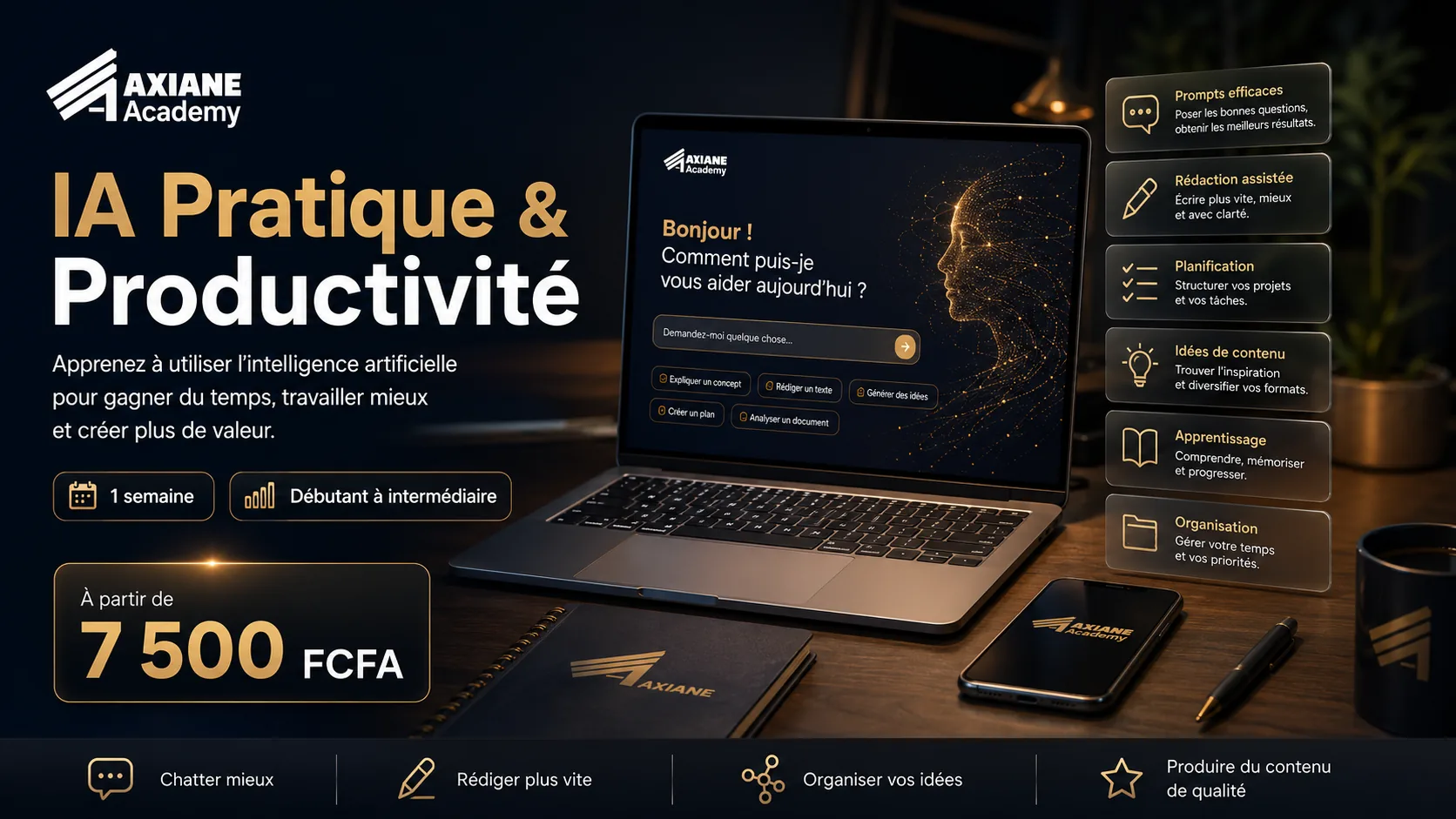 Visuel de la formation IA Pratique & Productivité