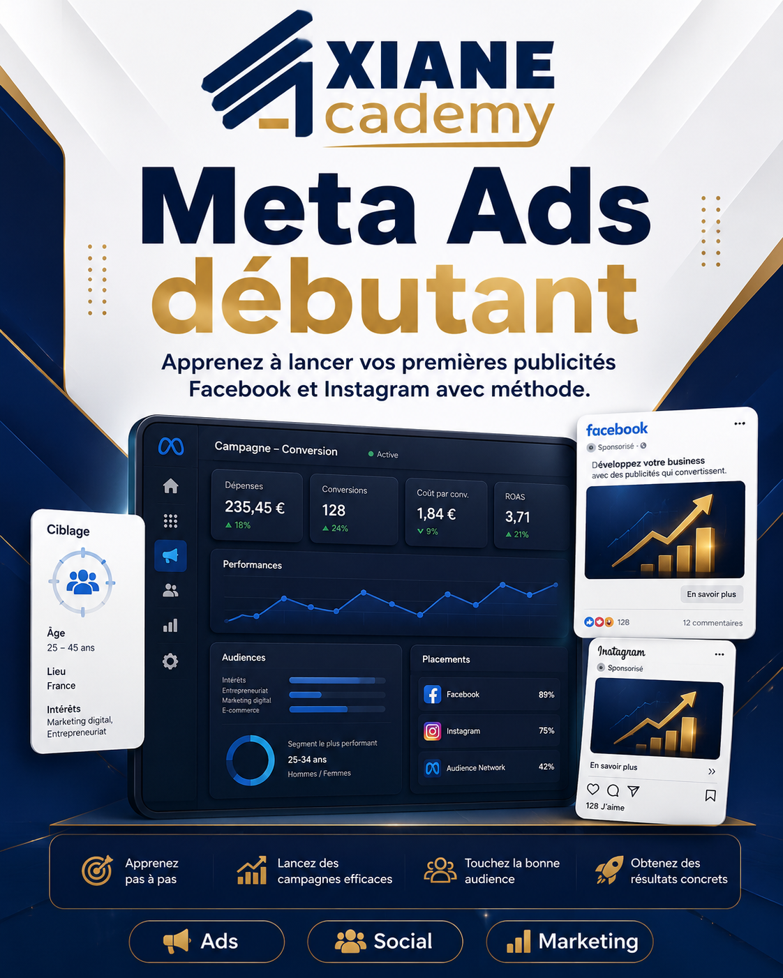 Visuel de la formation Meta Ads débutant