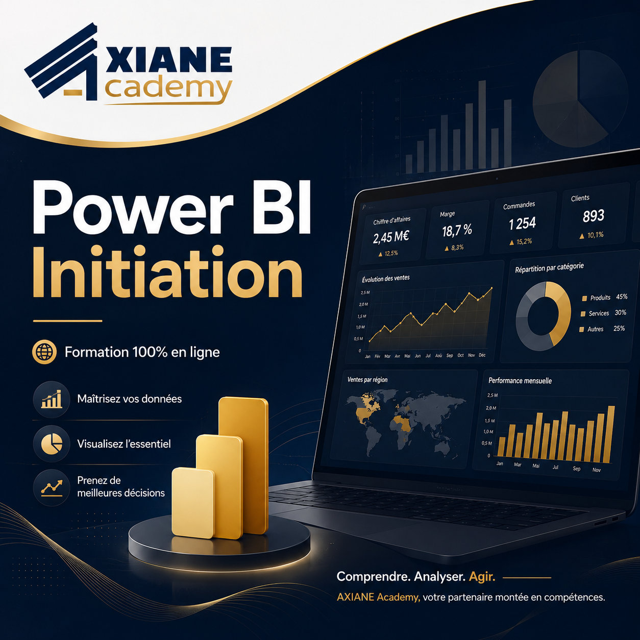 Visuel de la formation Power BI Initiation