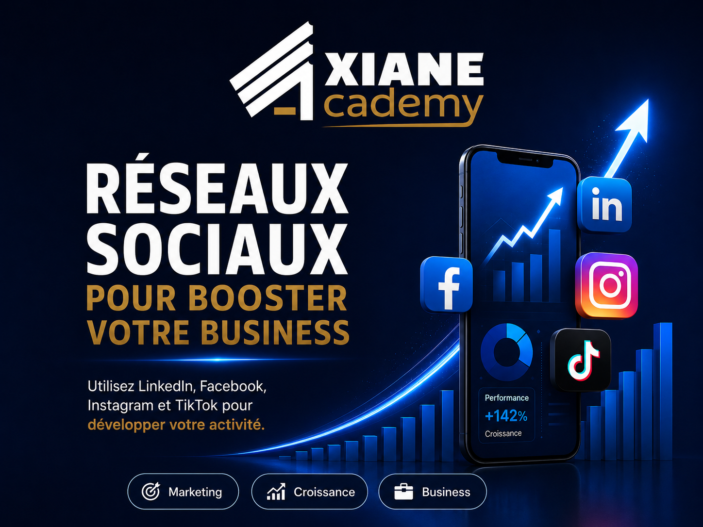 Visuel de la formation Réseaux sociaux pour booster votre business
