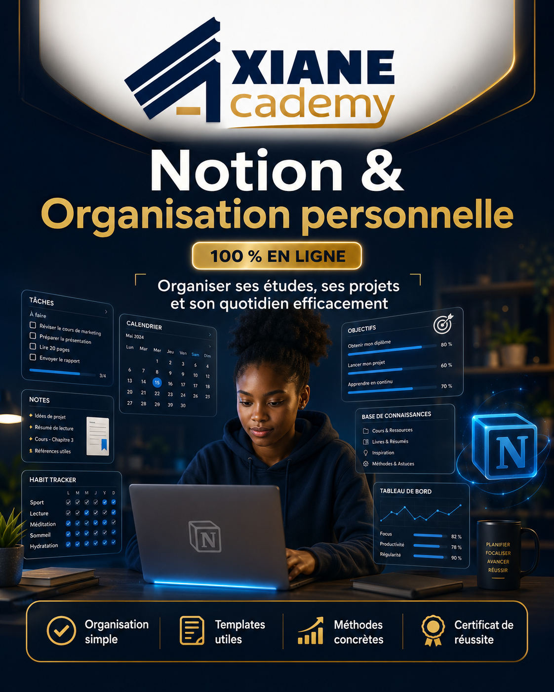 Visuel de la formation Notion & Organisation personnelle