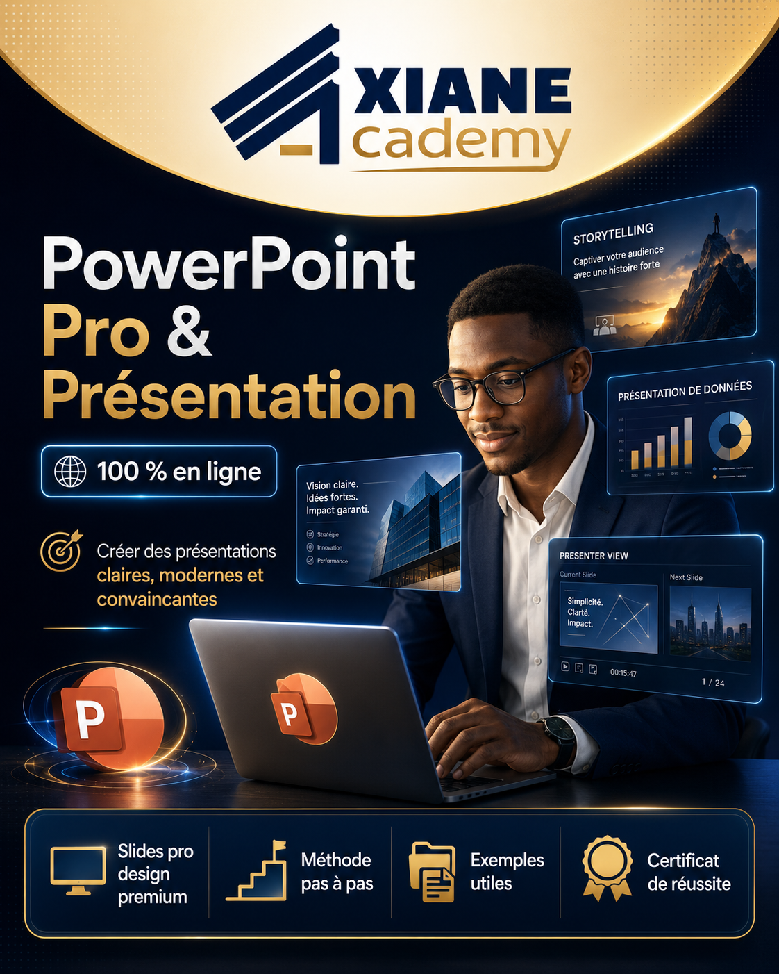 Visuel de la formation PowerPoint Pro & Présentation