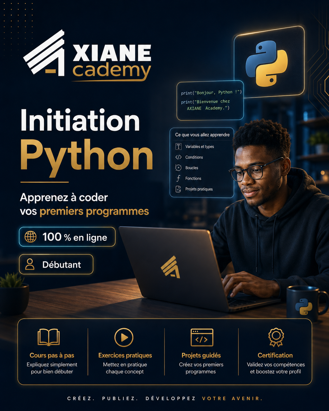 Visuel de la formation Initiation Python