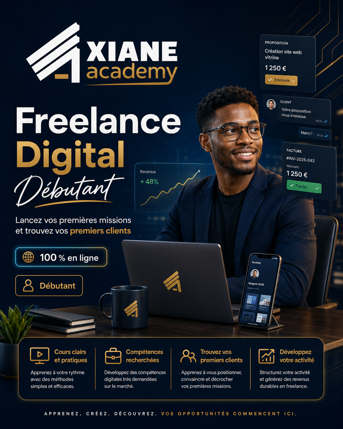 Visuel de la formation Freelance digital débutant