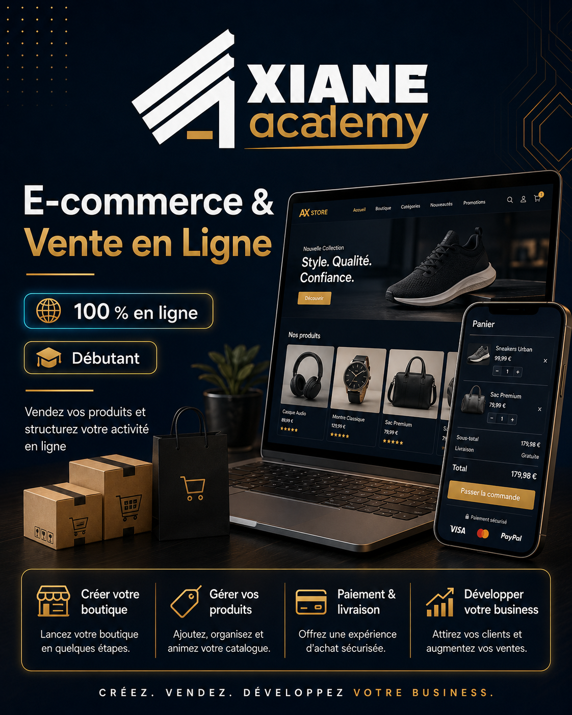Visuel de la formation E-commerce & Vente en ligne