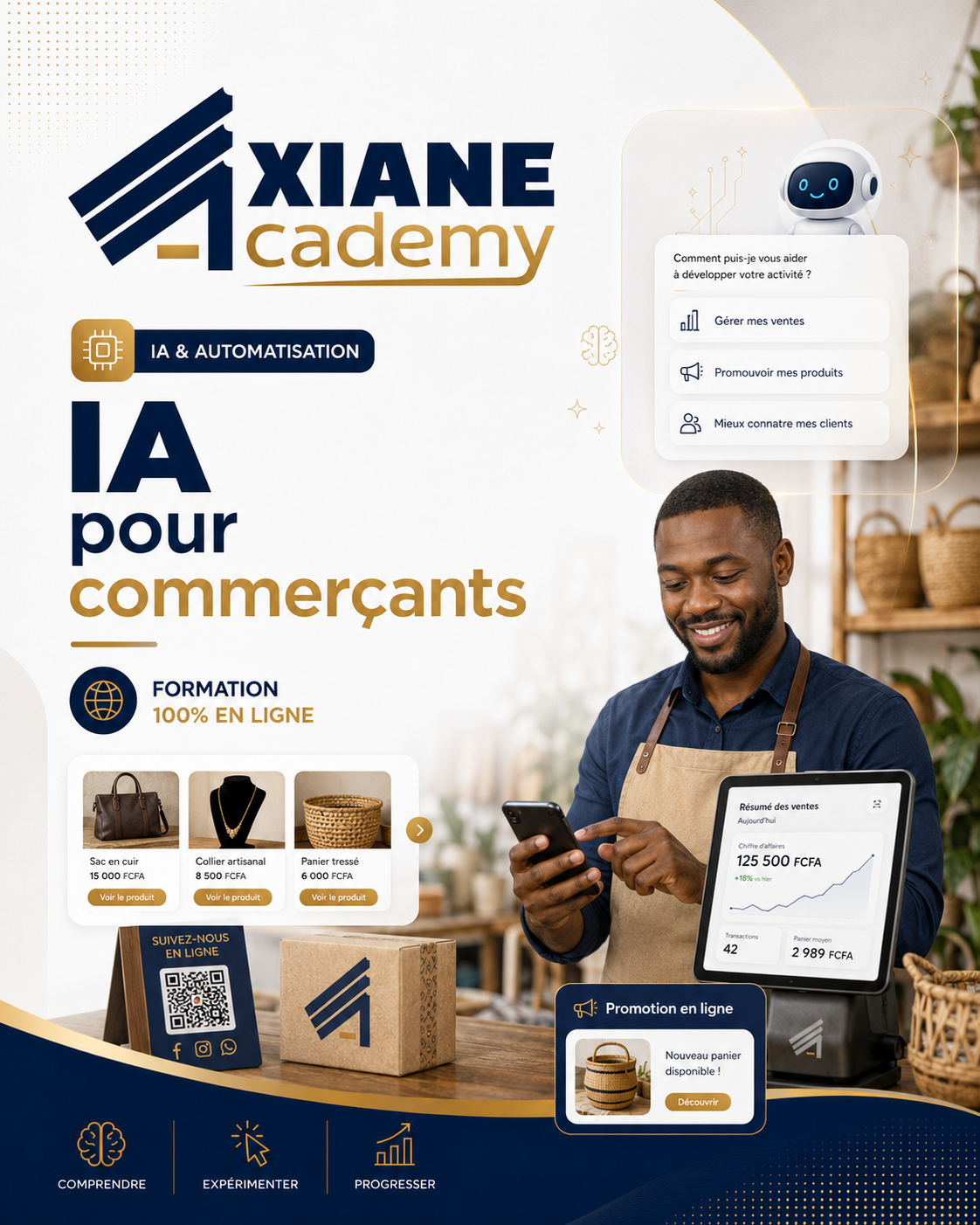 Visuel de la formation IA pour commerçants