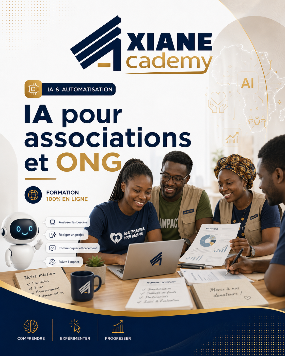 Visuel de la formation IA pour associations et ONG