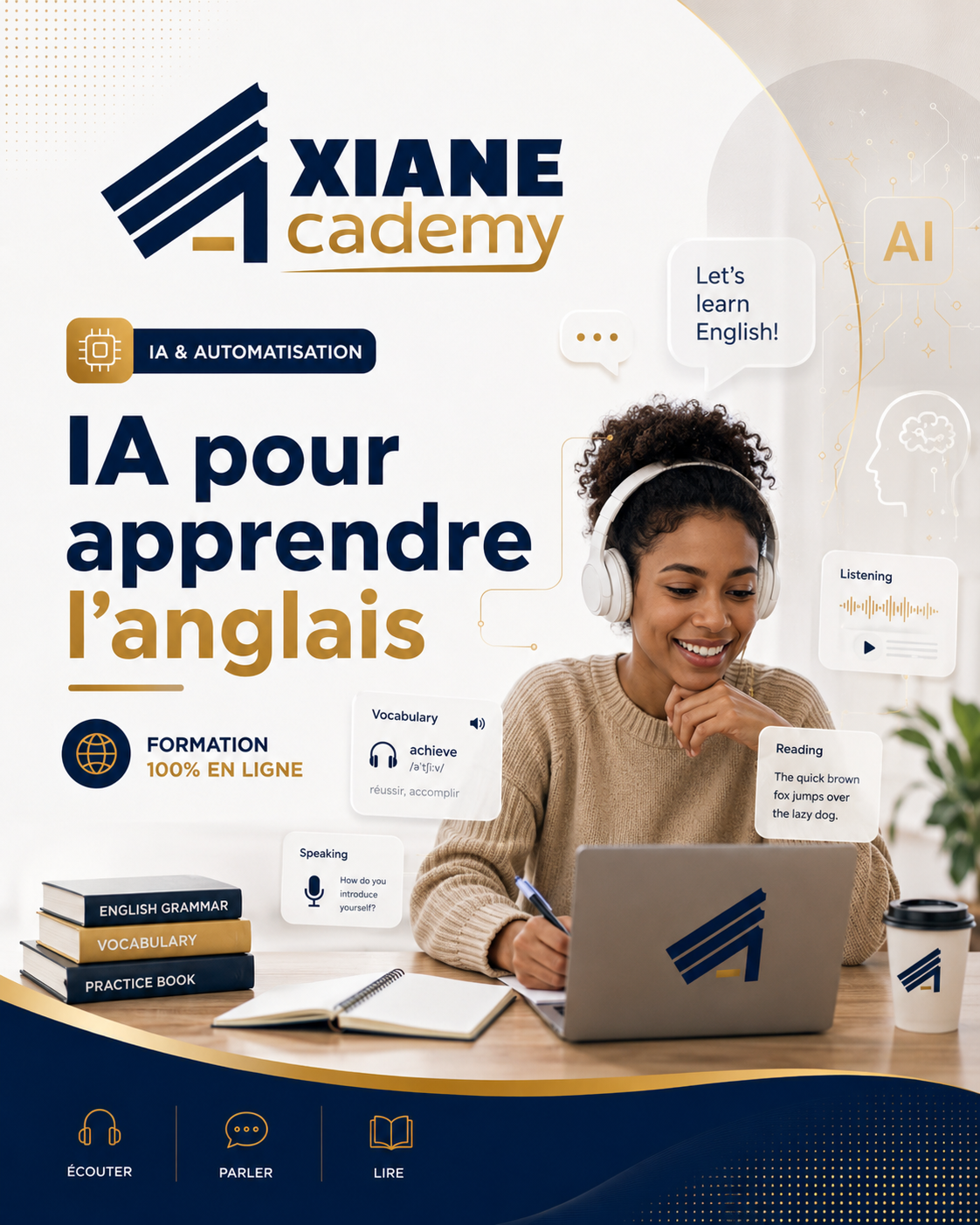 Visuel de la formation IA pour apprendre l’anglais