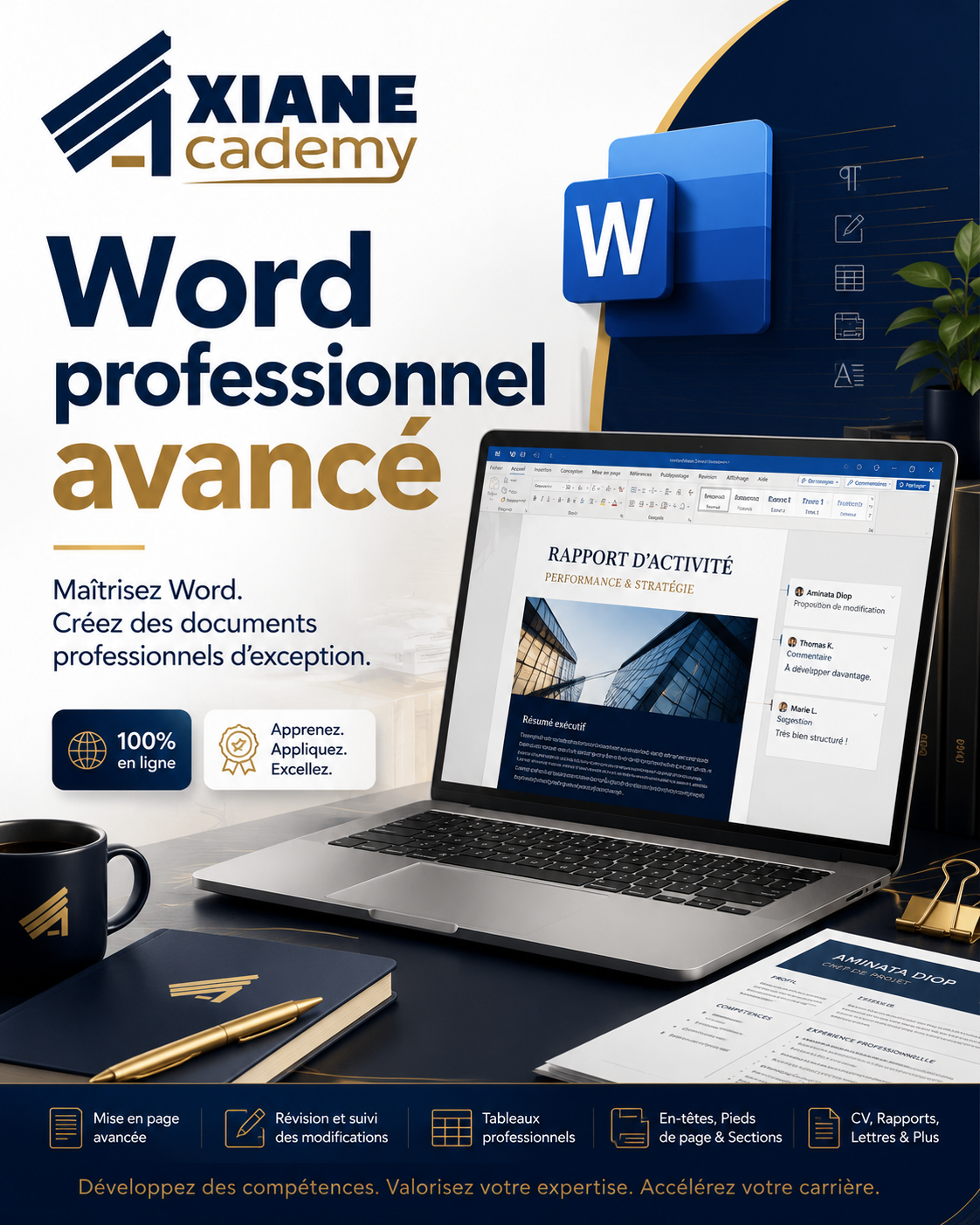Visuel de la formation Word professionnel avancé