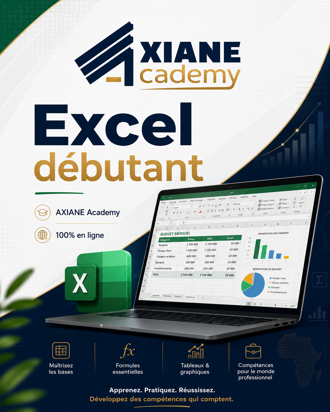 Visuel de la formation Excel débutant