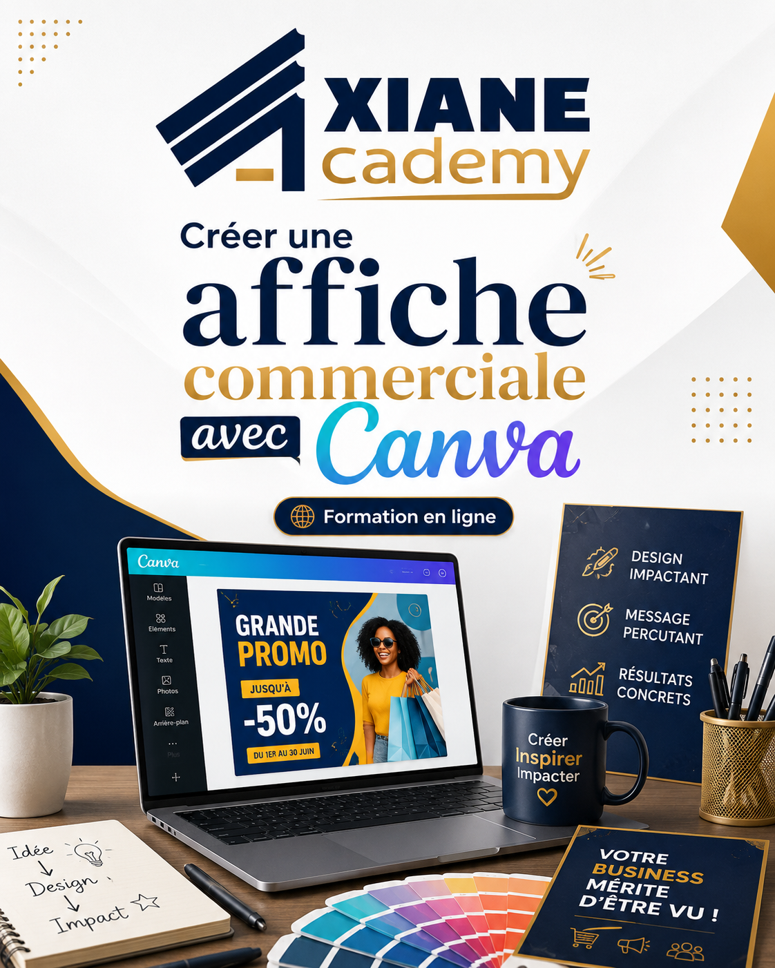 Visuel de la formation Créer une affiche commerciale avec Canva