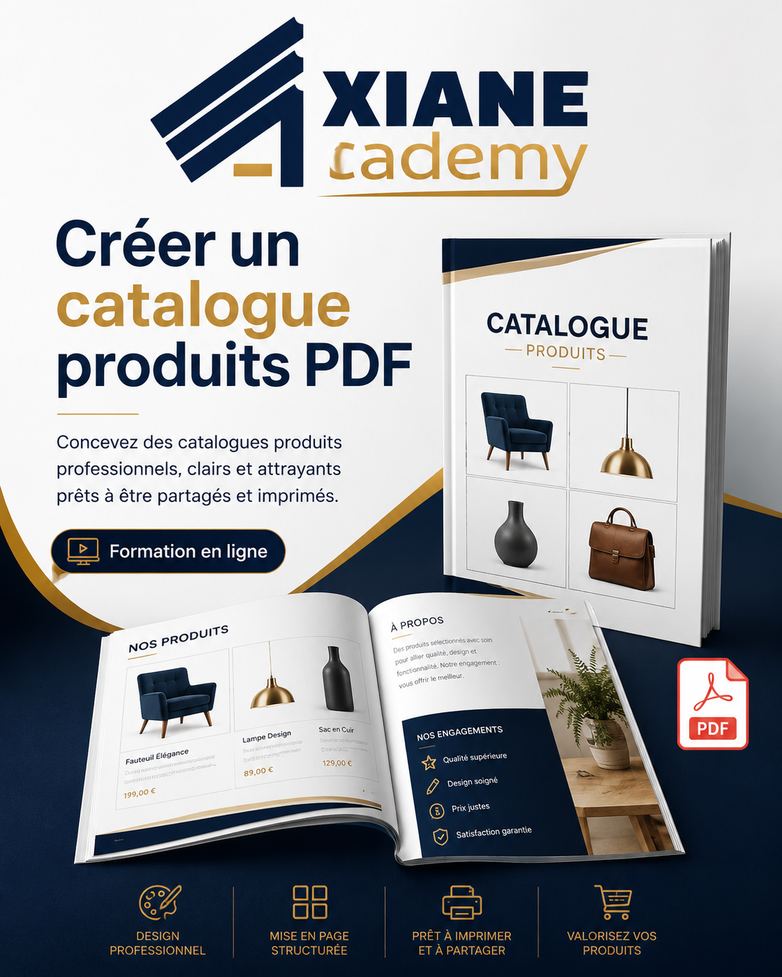 Visuel de la formation Créer un catalogue produits PDF
