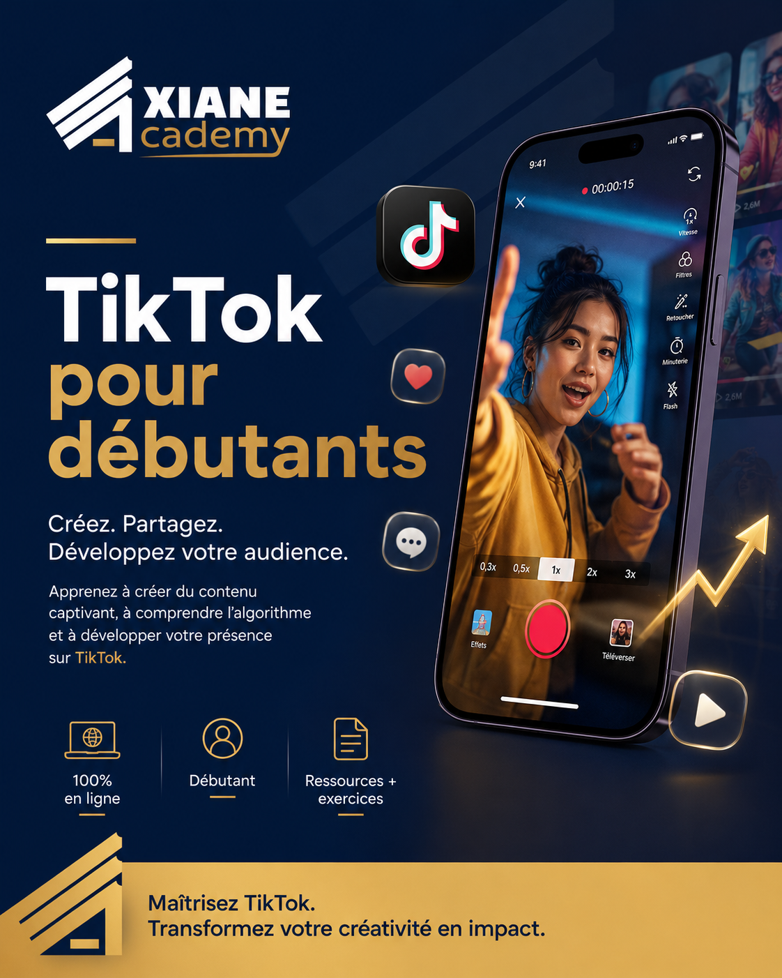 Visuel de la formation TikTok pour débutants