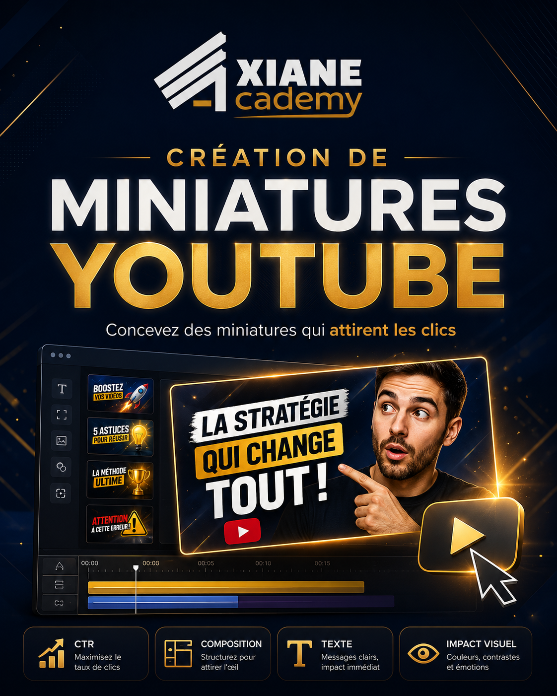 Visuel de la formation Création de miniatures YouTube
